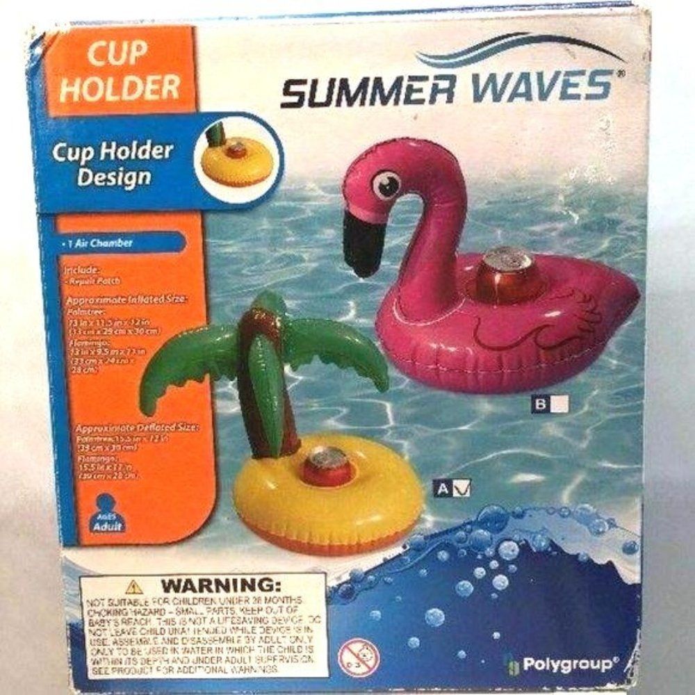 Summer Waves Palm Tree inflatable pool can drink Holder‎